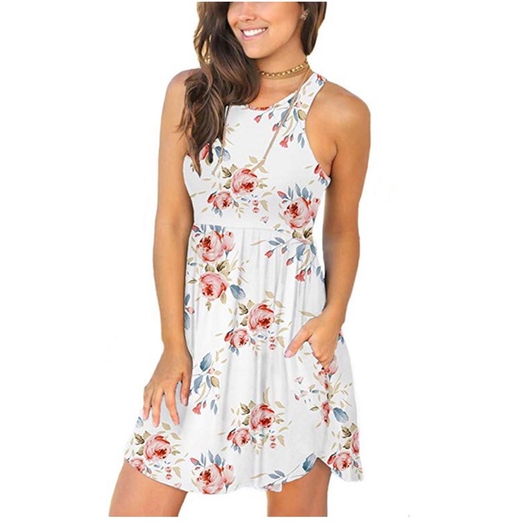 Dresses & Skirts - NWOT White Floral Summer Dress